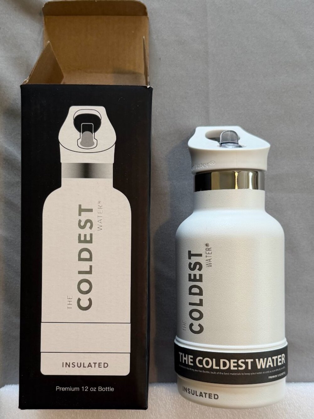 The Coldest Water Tumbler Insulated 12oz Bottle New in Box